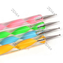 5 Pieces Nail Art Decorations Dotting Pens Tools Set Professional Painting Pen for False Nail Tips UV Nail Gel Polish J4U66