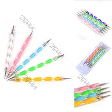 5 Pieces Nail Art Decorations Dotting Pens Tools Set Professional Painting Pen for False Nail Tips UV Nail Gel Polish J4U66