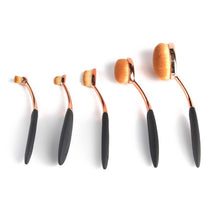 5 Pieces/set Cosmetic Oval Makeup Brushes Set Blush Powder Foundation Beauty Eyeshadow Toothbrush Kit Tool J4U66