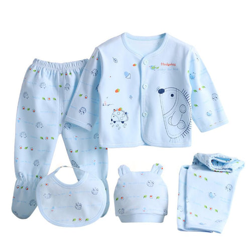5 Pieces/set Newborn Baby Clothing Set Brand Baby Boy/Girl Clothes 100% Cotton Cartoon Underwear 0-3M J4U66