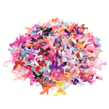 500Pcs Handmade DIY Pre Tied Satin Ribbon Gift Package Bow Wedding Scrapbooking Embellishment Crafts Accessory J4U66