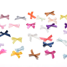 500Pcs Handmade DIY Pre Tied Satin Ribbon Gift Package Bow Wedding Scrapbooking Embellishment Crafts Accessory J4U66