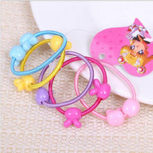 50Pcs Cartoon Animal Shape Elastic Hair Bands Baby Mini Rubber Band Hair Rope Ponytail Holder for Kids Girl J4U66