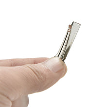 50Pcs Silver Flat Metal Single Prong Alligator Hair Clips Barrette For Bows DIY Accessories Hairpins J4U66