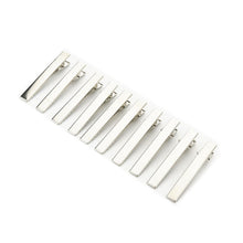 50Pcs Silver Flat Metal Single Prong Alligator Hair Clips Barrette For Bows DIY Accessories Hairpins J4U66