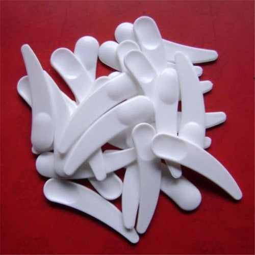 50pcs Mini Cosmetic Spatula Scoop Disposable Mask White Plastic Spoon Makeup Maquillage Tools J4U66
