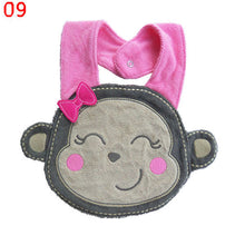 5 kinds kids baby bibs animals cotton saliva towel waterproof infant lunch bib J4U66