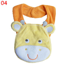 5 kinds kids baby bibs animals cotton saliva towel waterproof infant lunch bib J4U66