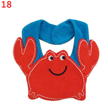 5 kinds kids baby bibs animals cotton saliva towel waterproof infant lunch bib J4U66