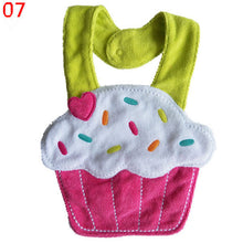 5 kinds kids baby bibs animals cotton saliva towel waterproof infant lunch bib J4U66