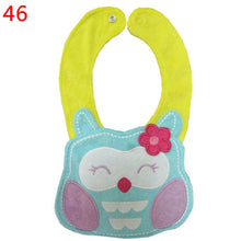 56 Patterns Kids Baby Bibs Animals Waterproof Cotton Saliva Towel Infant Lunch Bib J4U66