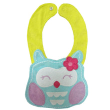 5 patterns kids baby bibs animals waterproof cotton saliva towel infant lunch bib J4U66