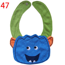 5 patterns kids baby bibs animals waterproof cotton saliva towel infant lunch bib J4U66