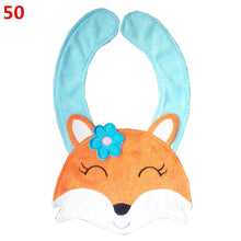 56 Patterns Kids Baby Bibs Animals Waterproof Cotton Saliva Towel Infant Lunch Bib J4U66