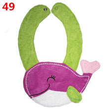 5 patterns kids baby bibs animals waterproof cotton saliva towel infant lunch bib J4U66
