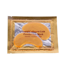 5Pairs 24K Gold Powder Eye Patches Remove Mask Crystal Collagen Anti-Puffiness Dark Circle New J4U66