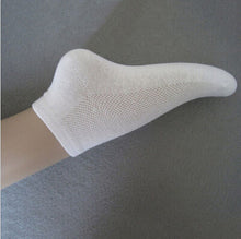 5Pairs  Solid Men's Casual Ankle Socks Mesh Breathable Thin Boat Socks For Man Black White Grey Colors J4U66