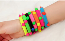5Pcs Fluorescent Elastic hair bands for women Candy Color baby girl kids headbands hair ropes headwear hair accessories J4U66