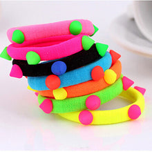5Pcs Fluorescent Elastic hair bands for women Candy Color baby girl kids headbands hair ropes headwear hair accessories J4U66