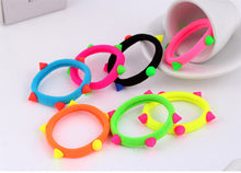 5Pcs Fluorescent Elastic hair bands for women Candy Color baby girl kids headbands hair ropes headwear hair accessories J4U66