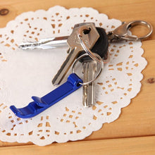 5Pcs 6cm Pocket Key Chain Beer Bottle Opener Claw Bar Small Beverage Keychain Ring Random Color J4U66