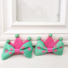 5Pcs Kid Girl Baby Princess Barrette Ribbon Crown Molding Hairpin Hair Clips J4U66