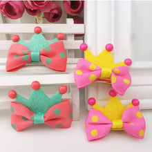 5Pcs Kid Girl Baby Princess Barrette Ribbon Crown Molding Hairpin Hair Clips J4U66