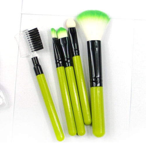 5pcs Makeup Blush Eyeshadow Leopard Brushes Lipstic Cosmetic Make Up Brush Set Tool New  J4U66