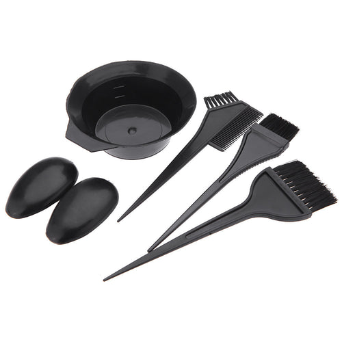 5pcsstyling hairdressing brushes bowl comb earmuff salon haircolor dye tint tools set styling accessories J4U66