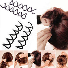 5Pcs Spiral Spin Screw Bobby Pin Hair Clip Twist Barrette Black Hairpins Hair Band Accessories J4U66