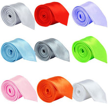 5cm Classic Skinny Slim Ties Solid Color Plain Silk for Men Jacquard Woven Necktie Tie 20 ColorsJFY66