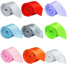 5cm classic skinny slim ties solid color plain silk for men jacquard woven necktie tie 20 colors J4U66
