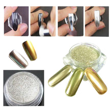5g/ Gold Sliver Nail Glitter Powder Shinning Mirror Eye Shadow Makeup Powder Dust Nail Art DIY Chrome Pigment Glitters  J4U66