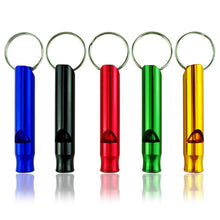 5pc Mix Aluminum Emergency Survival Interior Design Whistle Keychain For Camping Hiking Outdoor Sport Bicycle Cycling Gift J4U66