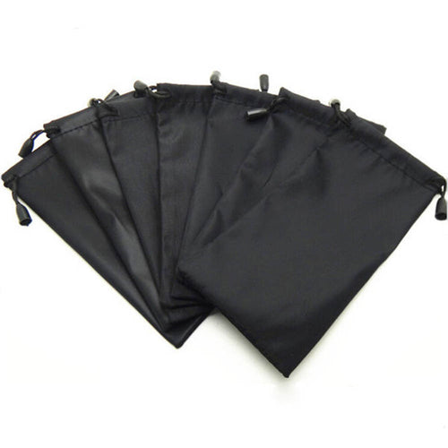 5pcs Special Fashion Black 17*8cm Microfiber Bags Glasses Bag For Sunglasses Mobile Phone Digital Charger  J4U66