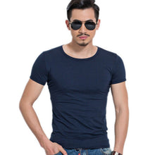 6 Colors Mens T Shirt Slim Fit O Neck T-shirt Men Short Sleeve Shirt Casual tshirt Tee Tops Mens Short Shirt J4U66