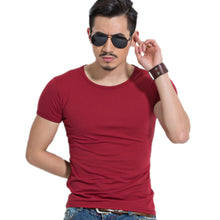 6 Colors Mens T Shirt Slim Fit O Neck T-shirt Men Short Sleeve Shirt Casual tshirt Tee Tops Mens Short Shirt J4U66