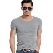 6 Colors Mens T Shirt Slim Fit O Neck T-shirt Men Short Sleeve Shirt Casual tshirt Tee Tops Mens Short Shirt J4U66
