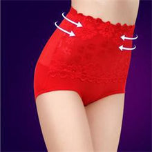 6 Colors Sexy Lace Flower Panties Women Underwear High Waist Body Shaper Hip Women Panties Intimates Briefs J4U66