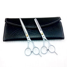6" Professional Hair Cutting & Thinning Scissors Shears Hairdressing Set + Case Tesoura J4U66