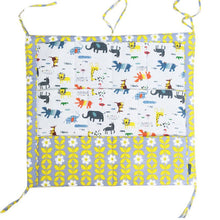 60*50cm MuslinTree Animal Printed Baby Cot Bed Hanging Storage Bag Crib Organizer Toy Diaper Pocket for Crib Bedding Set J4U66