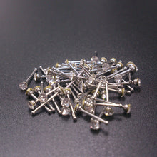 60Pcs Crystal Rhinestone Nose Piercing Bone Stud Stainless Surgical Steel Body Piercing Jewelry J4U66