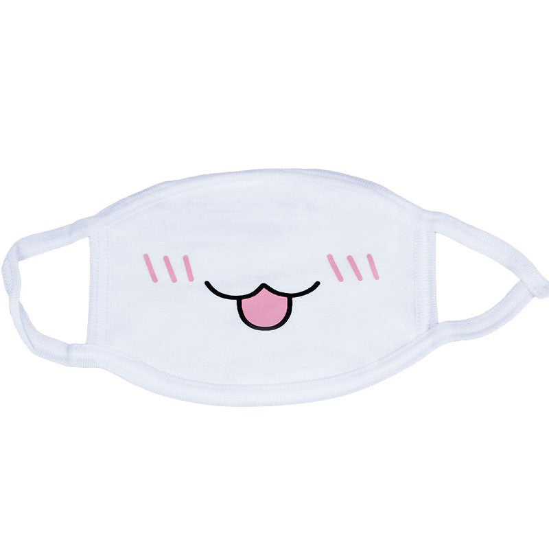 Kawaii Anti-Dust Face Mask Cute Anime Kaomoji-kun Emotiction mouth-muffle J4U66