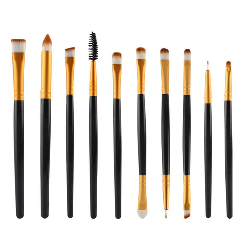 10 Pieces Professional Makeup Brushes Tools Set Makeup Brushes Kit Beauty Brush J4U66