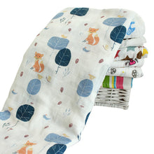 120x120cm Muslin Baby Cartoon Cute Swaddling Blanket born Infant Cotton Warm Swaddle Towel J4U66