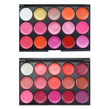 15 Colors Lip Gloss Lipstick Palette Cosmetic Makeup Kit Set With Lip Brush Includes Matte Shimmer Lip Colors Lipstick J4U66