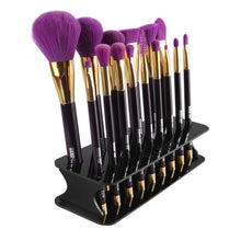 15 Hole Drying Rack Organizer Shelf Square Makeup Brush Holder Make Up Cosmetic Brush Holder Tools J4U66