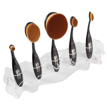 Cosmetic Makeup Brush Display Holder For 5pcs Toothbrush Foundation Brush Shelf  J4U66