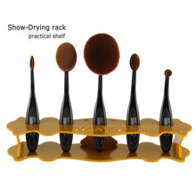 Cosmetic Makeup Brush Display Holder For 5pcs Toothbrush Foundation Brush Shelf  J4U66