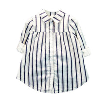 2-7Y Girls Shirts Cotton Blusa Children Stripe Shirt Kids Loose Soft Blouse Baby Girl Tops J4U66